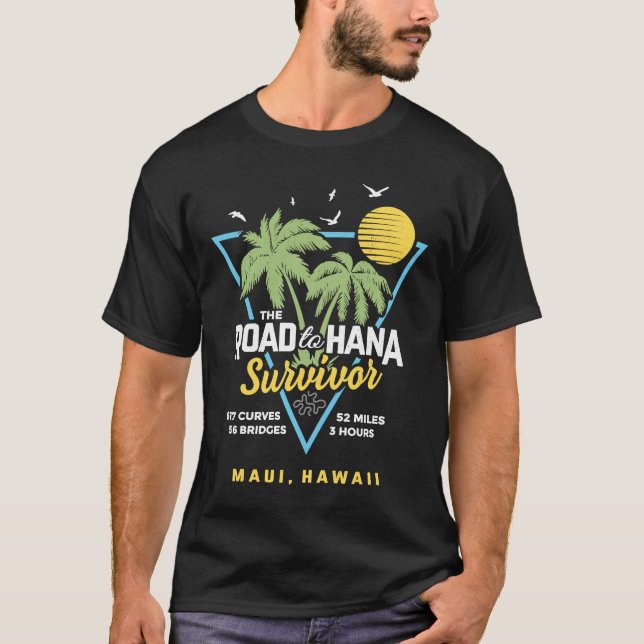 T-shirt RJC Road to Hana Survivor Maui Hawaii Trip Adventu (Devant)
