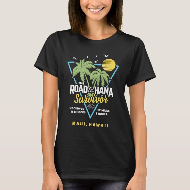 T-shirt RJC Road to Hana Survivor Maui Hawaii Trip Adventu (Devant)
