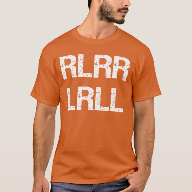 T-shirt RLRR LRLL Funny Paradiddle Drummer Drumming Percus (Devant)