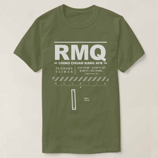 T-shirt RMQ de la base aérienne Ching Chuan Kang (Design devant)