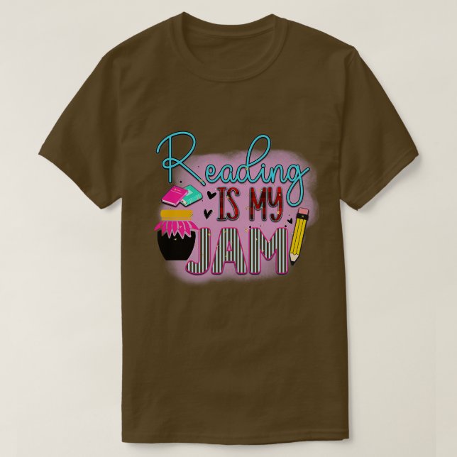T-shirt Rms003317 lecture est mon confiture (Design devant)