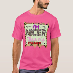 T-shirt Rms003611 Je suis plus agréable que mon visage