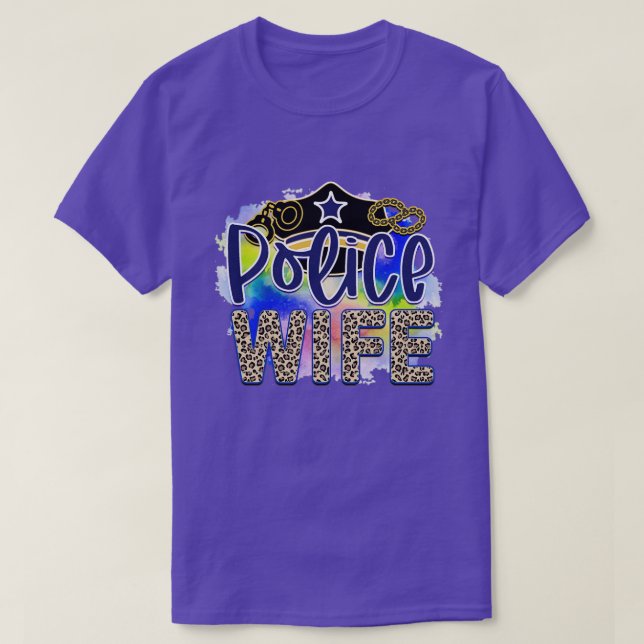 T-shirt Rms004810 épouse de la police (Design devant)