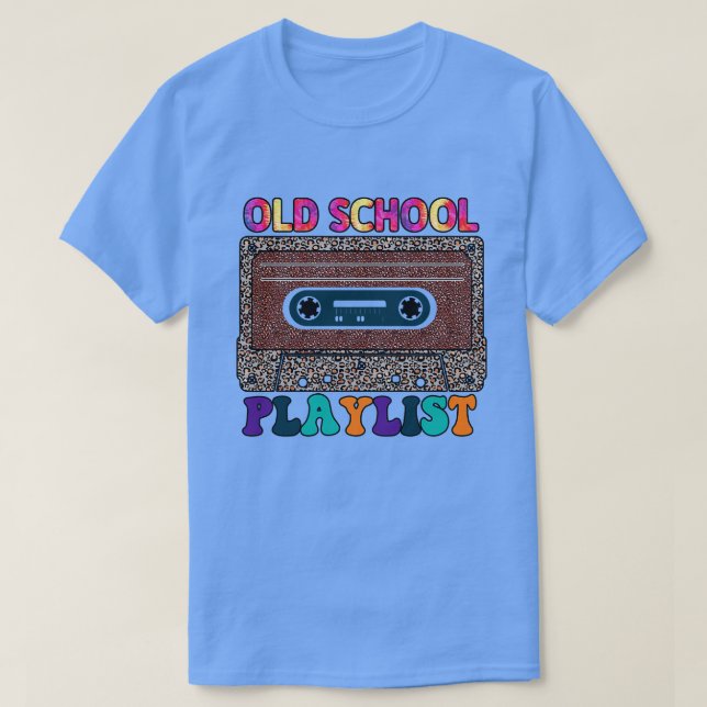 T-shirt Rms00669 playlist de l'ancienne école (Design devant)