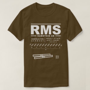 T-shirt RMS de la base aérienne de Ramstein