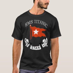 T-shirt RMS Titanic White Star Line Logo Ship Atlantic Oce