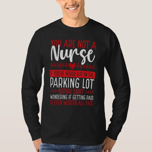 T-shirt RN CNA Nursing Night Shift Nurse Appreciation Card (Devant)