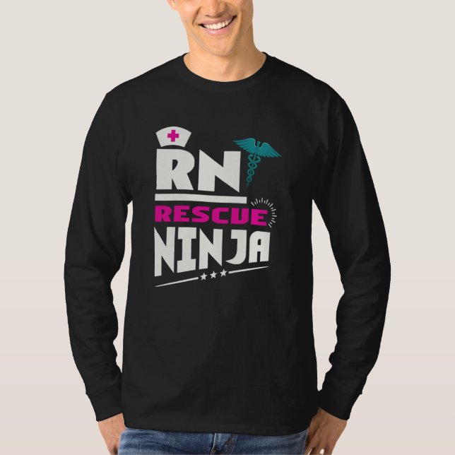 T-shirt RN Ninja Nurse For Nurses Nursing For Nurses (Devant)