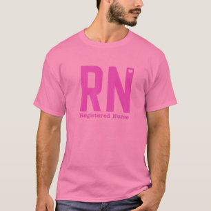 T-shirt RN S'Est Inscrit Pour Infirmier Life Pink Met S Po