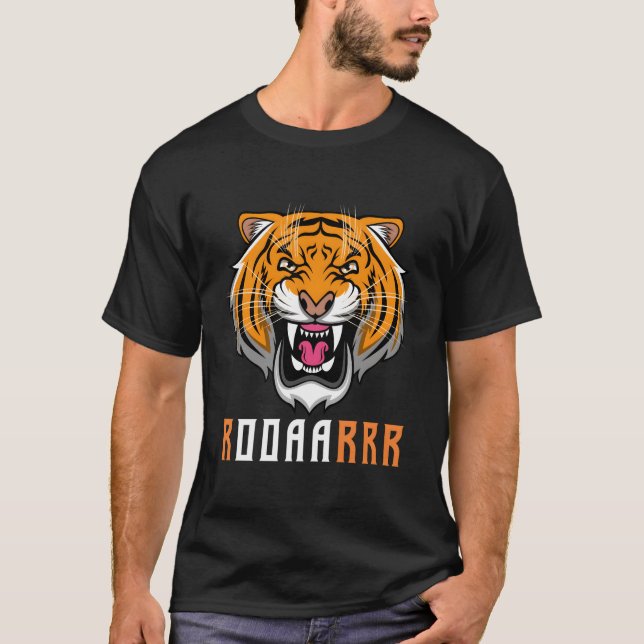 T-shirt Roaarra Faune Animaux Cute Tigers Gros Chats (Devant)