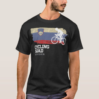 T-shirt Road Cycling Slovénie Road Bike Speed Bicycle Cycl