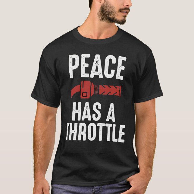 T-shirt Road Therapy Peace a une accélération (Devant)