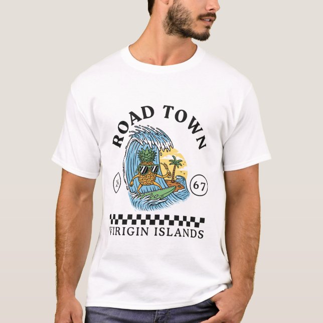 T-shirt Road Town Îles Vierges (Devant)