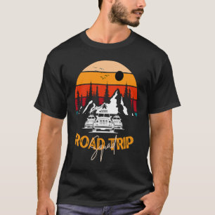 T-shirt Road Trip Squad Off Road Camping Famille Vacances 