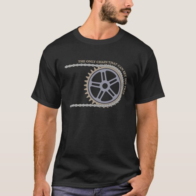 T-SHIRT ROAD VÉLO MT VÉLOS BMX ESSAIS RIDER LA SEULE CHAÎN (Devant)