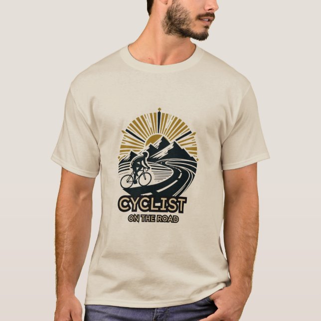 T-shirt Road Warrior Sand Cycling Tee (Devant)