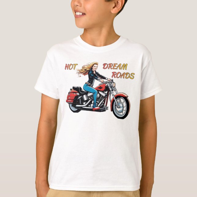 T-shirt Roads Girl Hot Dream (Devant)