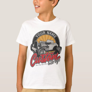 T-shirt Roadster Personnalisé Hot Rod Garage Retro Personn