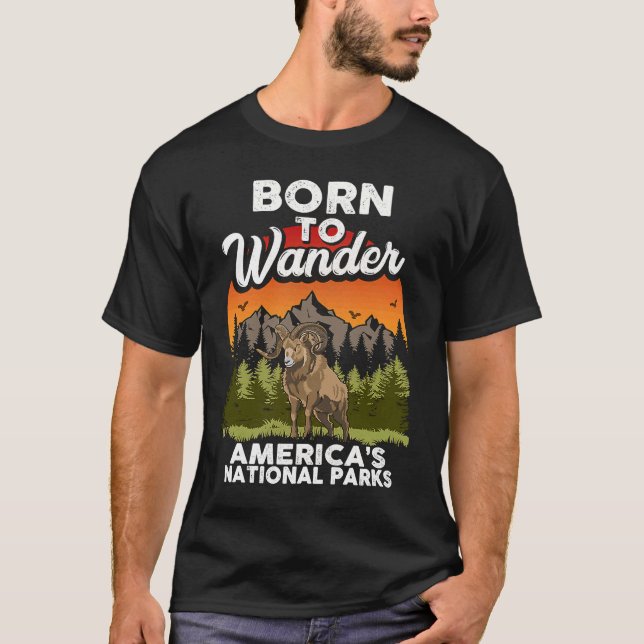 T-shirt Roaming America Exploring All The National Parks R (Devant)