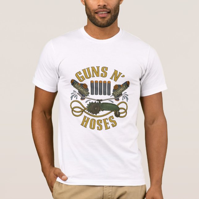 T-shirt Roaming X Summit: Guns N' Hoses Neighborhood Shirt (Devant)