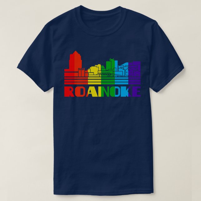 T-shirt Roanoke Pride Roanoke LGBT Gift LGBTQ Supporter T (Design devant)