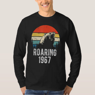 T-shirt Roaring 1967 Vintage Retro Sunset Bear Animal 55e