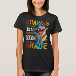T-shirt Roaring En 2e Classe Dinosaur Garys Enfants Retour