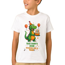Roaring en 5 - Dino Anniversaire Design