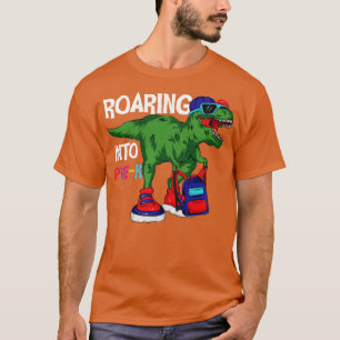 T-shirt Roaring in Pre K Funny Trex sac à dos garçon graph