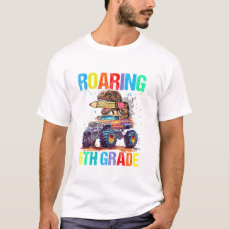 T-shirt Roaring Into 6th Grade Dinosaur