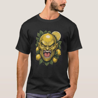 T-shirt Roaring Lemon Face with Citrus Details 