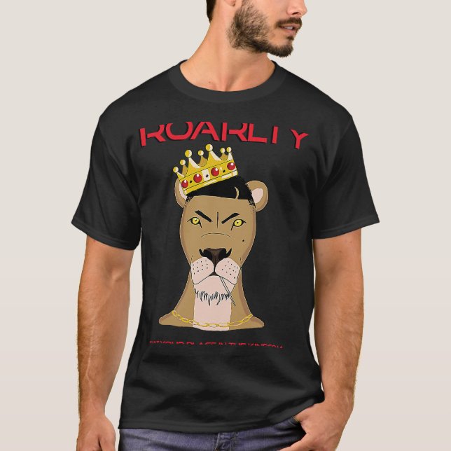 T-shirt Roarlty Uproar Bold Roaring lions 1 (Devant)
