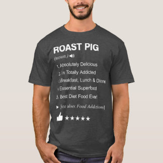 T-shirt Roast Pig Definition Meaning Funny