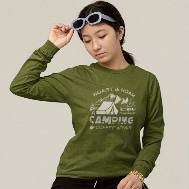T-shirt Roast & Roam-A Camping Coffee Affair Design (Créateur téléchargé)