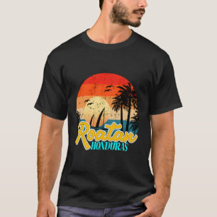 T-shirt Roatan Honduras Caraïbes Îles des Caraïbes Plage d