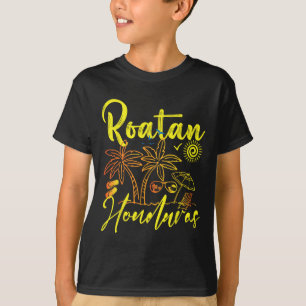 T-shirt Roatan Souvenirs Honduras Plage Honduras Vacances