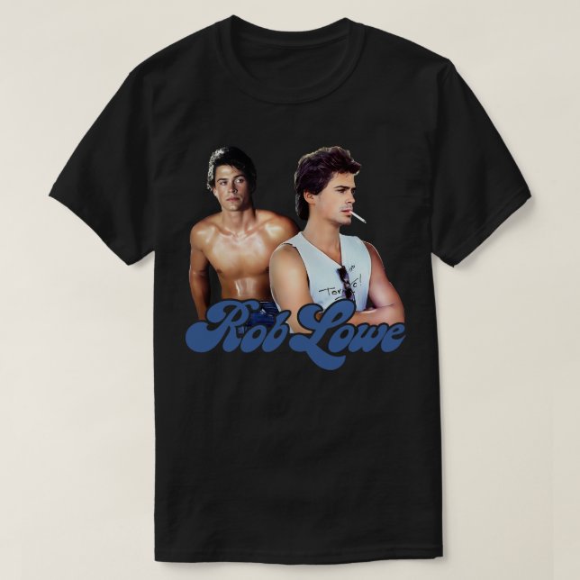 T-shirt Rob Lowe Sexy 80s Design esthétique (Design devant)