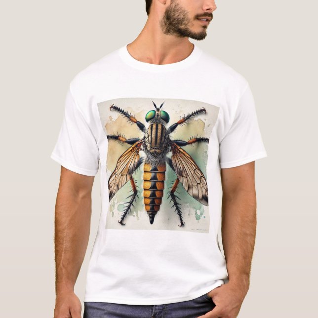 T-shirt Robber Fly 040924IREF227 - Watercolor (Devant)