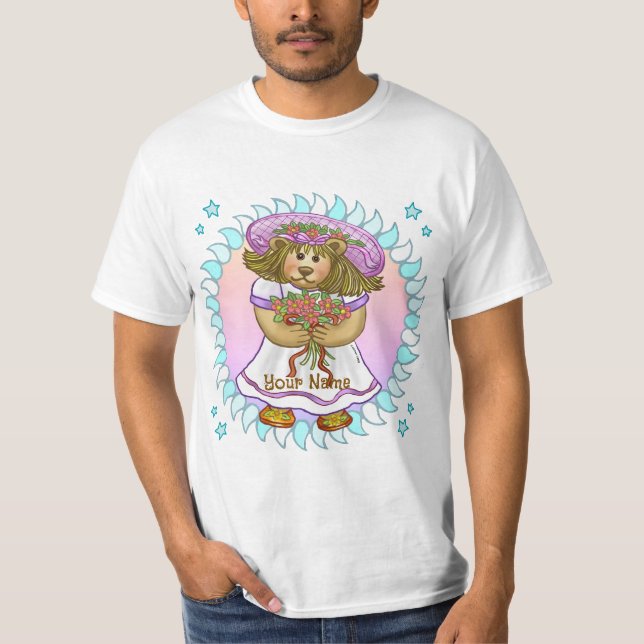 T-shirt Robe blanche Betsy Bear (Devant)