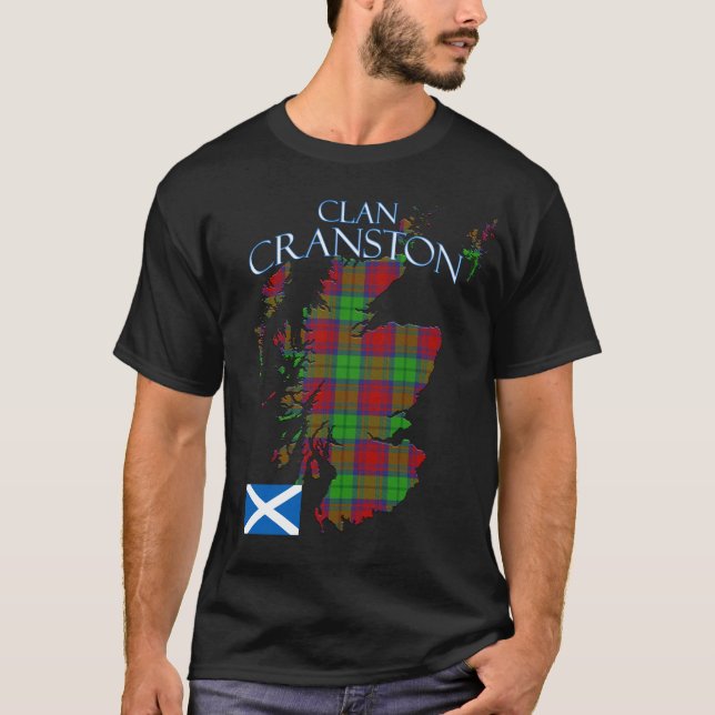 T-shirt Robe de Cranston Clan écossais Tartan Écosse (Devant)