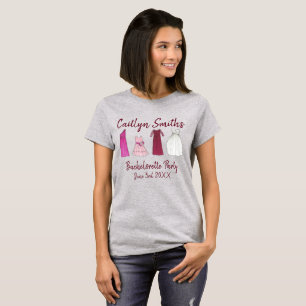 T-shirt Robe de fête nuptiale Gown Bachelorette Filles Mar