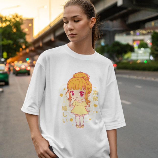 T-shirt Robe de fille Kawaii Anime (Créateur téléchargé)