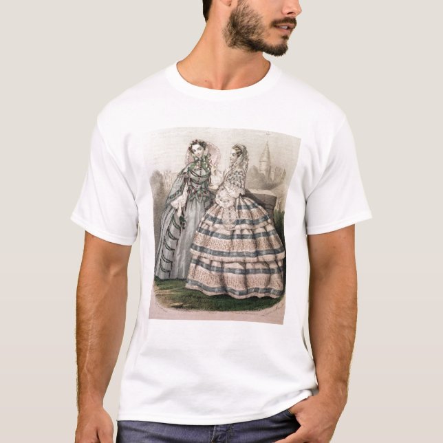 T-shirt Robe de jour pour 1858, gravée par Barreau (Devant)