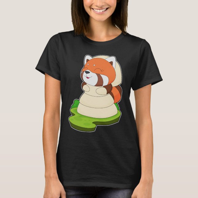 T-shirt Robe de mariée Panda roux (Devant)