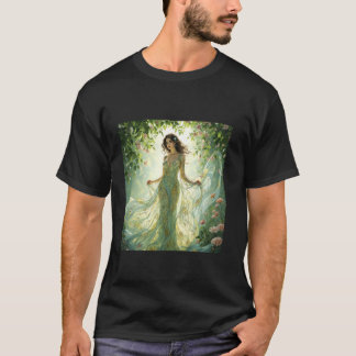 T-shirt Robe florale fluide de fantaisie