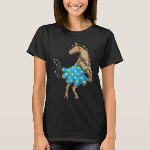 T-shirt Robe Pois Cheval