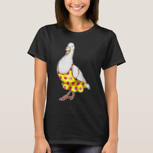 T-shirt Robe Pois de canard (Devant)
