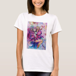 T-SHIRT ROBE ROSE MUSICALE