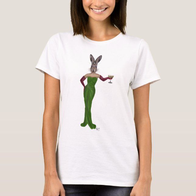 T-shirt Robe verte de lapin (Devant)