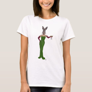 T-shirt Robe verte de lapin
